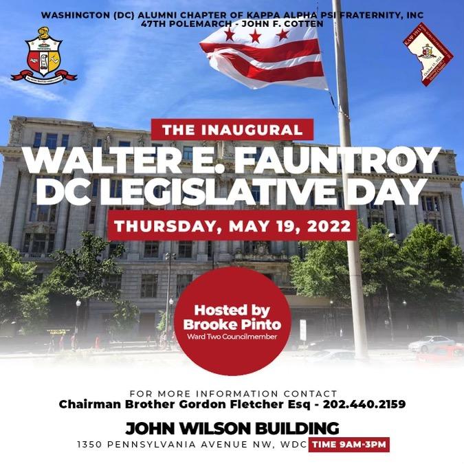 Walter E. Fauntroy DC Legislative Day