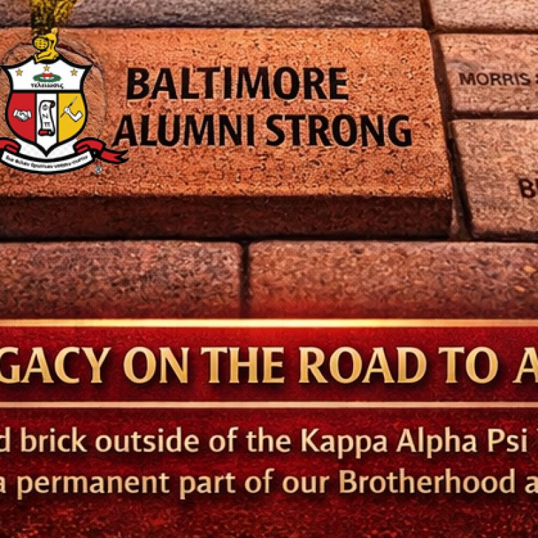 Kappa Alpha Psi legacy brick campaign